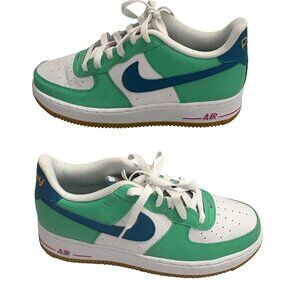 Nike Air Force 1 Low LV8 Play Green & Blue Streetwear Sneakers 6.5Y FJ4613-100